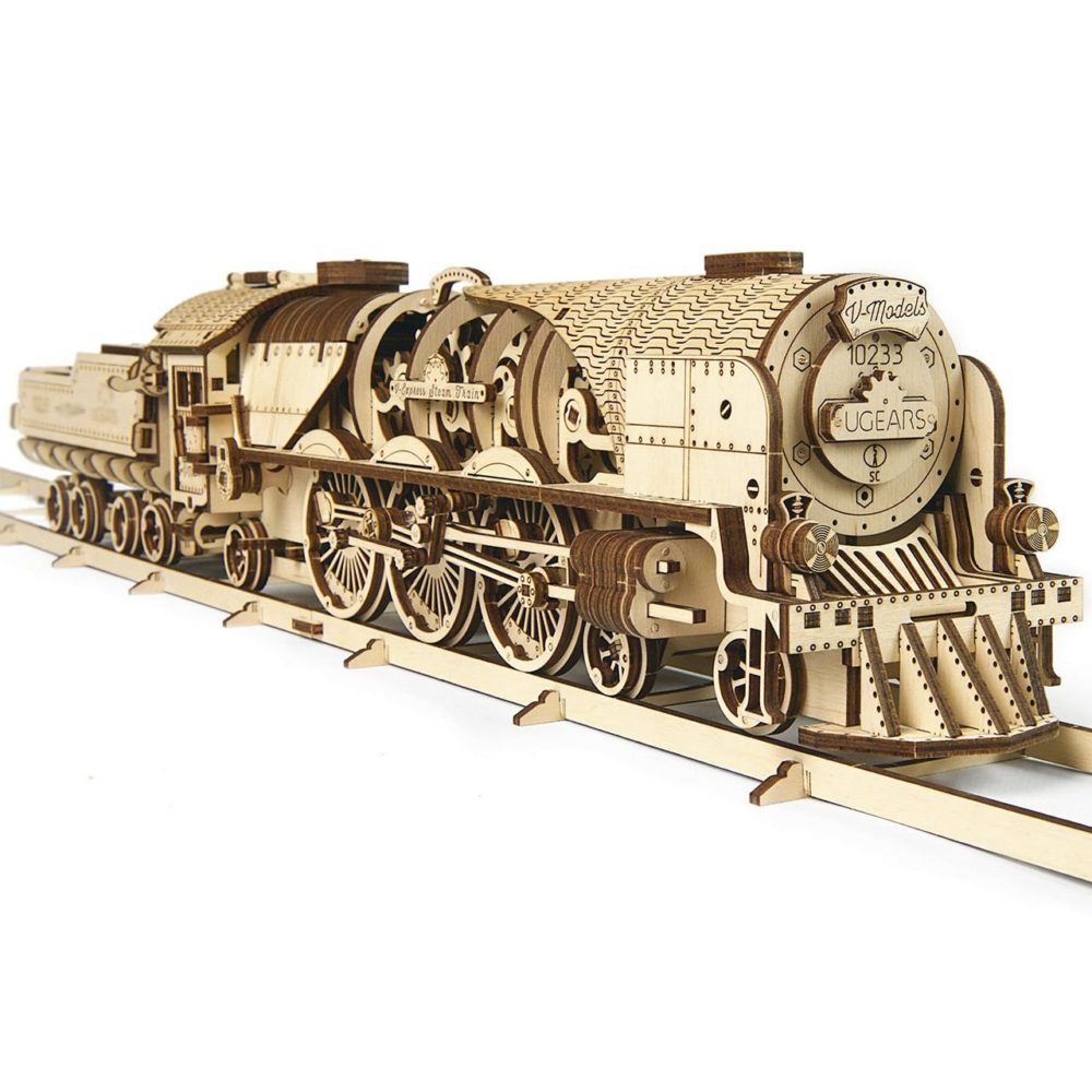 UGEARS V-EXPRESS STEAM TRAIN WITH TENDER