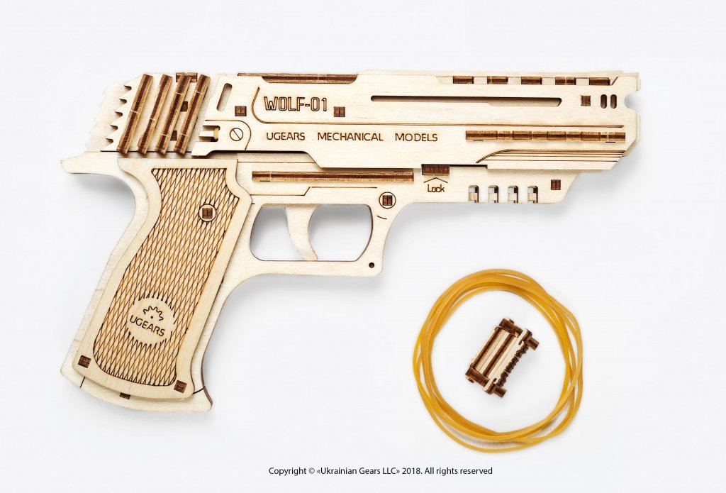 UGEARS WOLF-01 HANDGUN