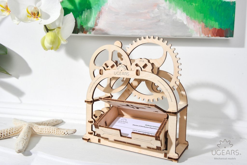 UGEARS BUSINESS CARD HOLDER